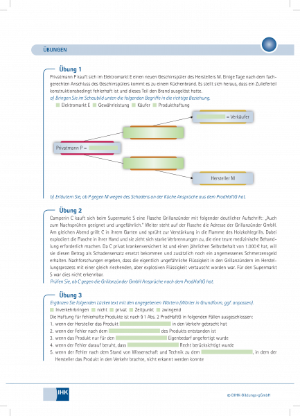 Kaufrecht, Produkthaftung, Verbraucherschutz, Datenschutz