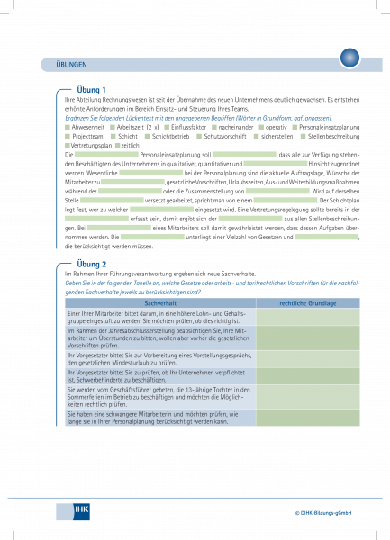 Personaleinsatzplanung, Personalverwaltung