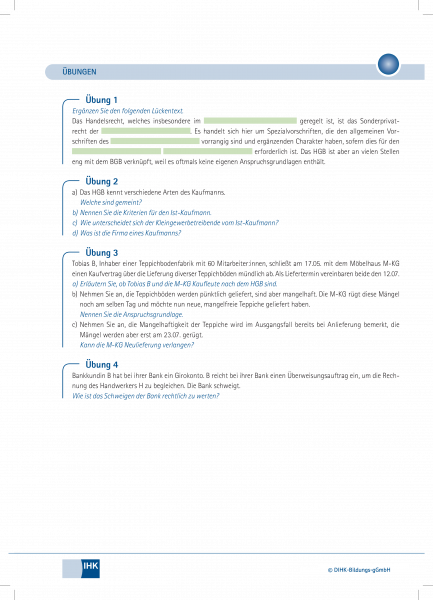 Gewerberecht, Handelsrecht, Wettbewerbsrecht, Patent-, Urheber- und Markenrecht, Zollrecht